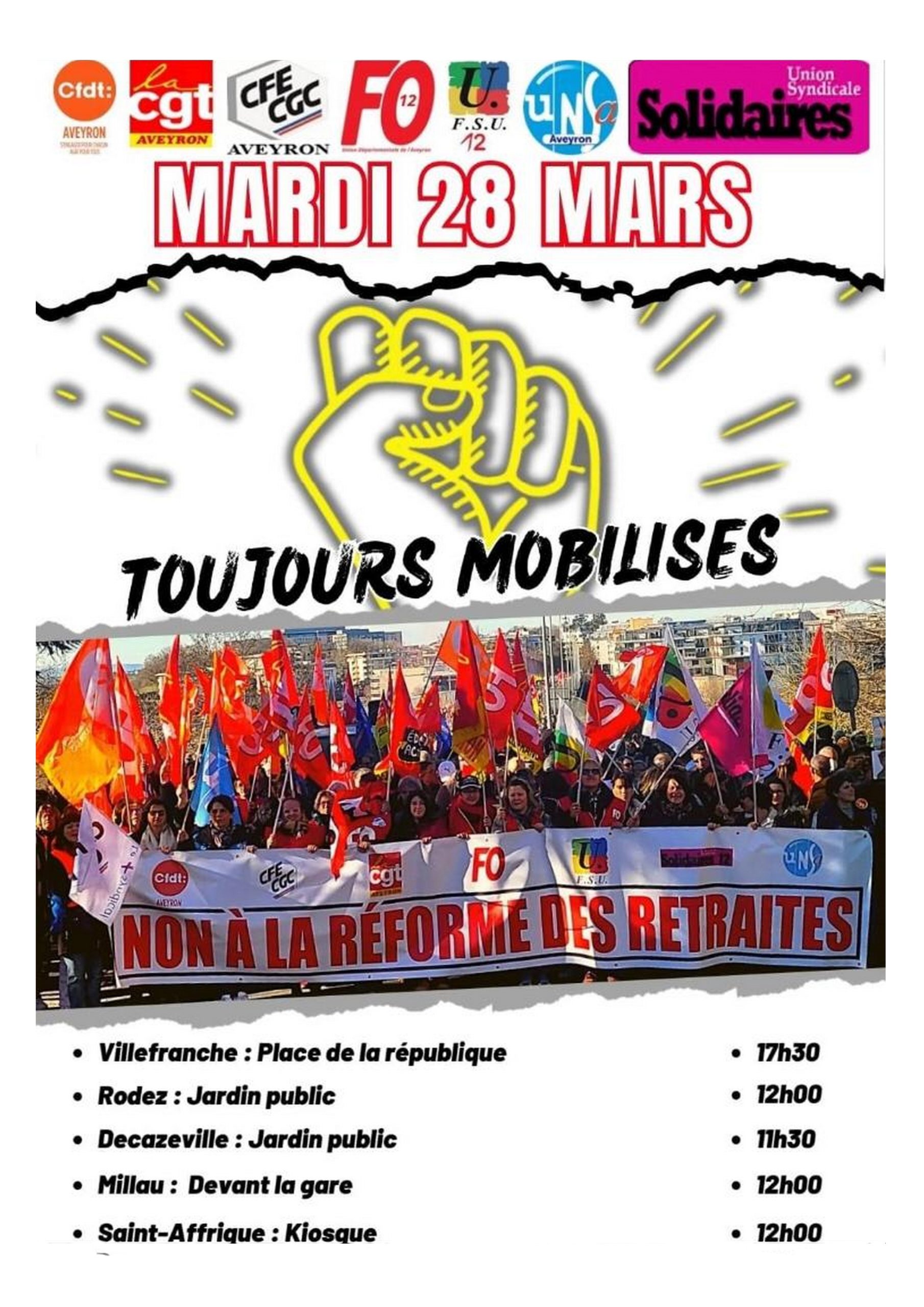 Mardi Mars Rassemblements L Appel De L Intersyndicale Contre La